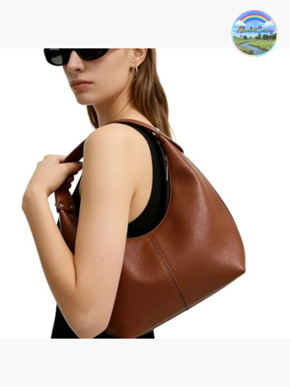 Vegan Leather Hobo Bag Woven Shoulder Purse Y2K Tote